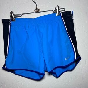 Nike Dri-Fit Shorts Womens Size Medium Blue Running Lined Shorts